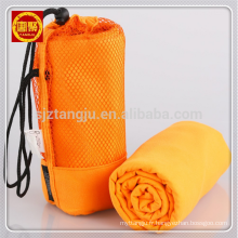 Serviette de gymnastique de sport de voyage en daim microfibre sèche rapide avec sac en maille Serviette de gymnastique de sport en daim de voyage en microfibre sèche rapide avec sac en maille